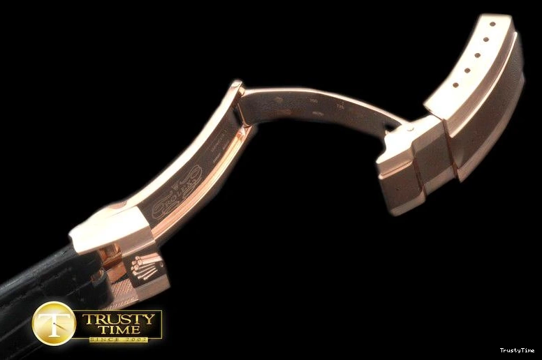 0516 Fashionable ROLACC019E – Black Croc Strap RG 20 16  New Insignia Deployant 835